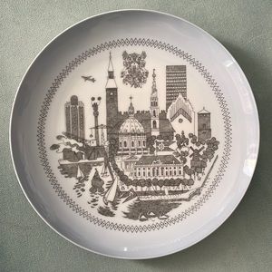 Vintage Bing & Grondahl Copenhagen Denmark Ceramic Plate